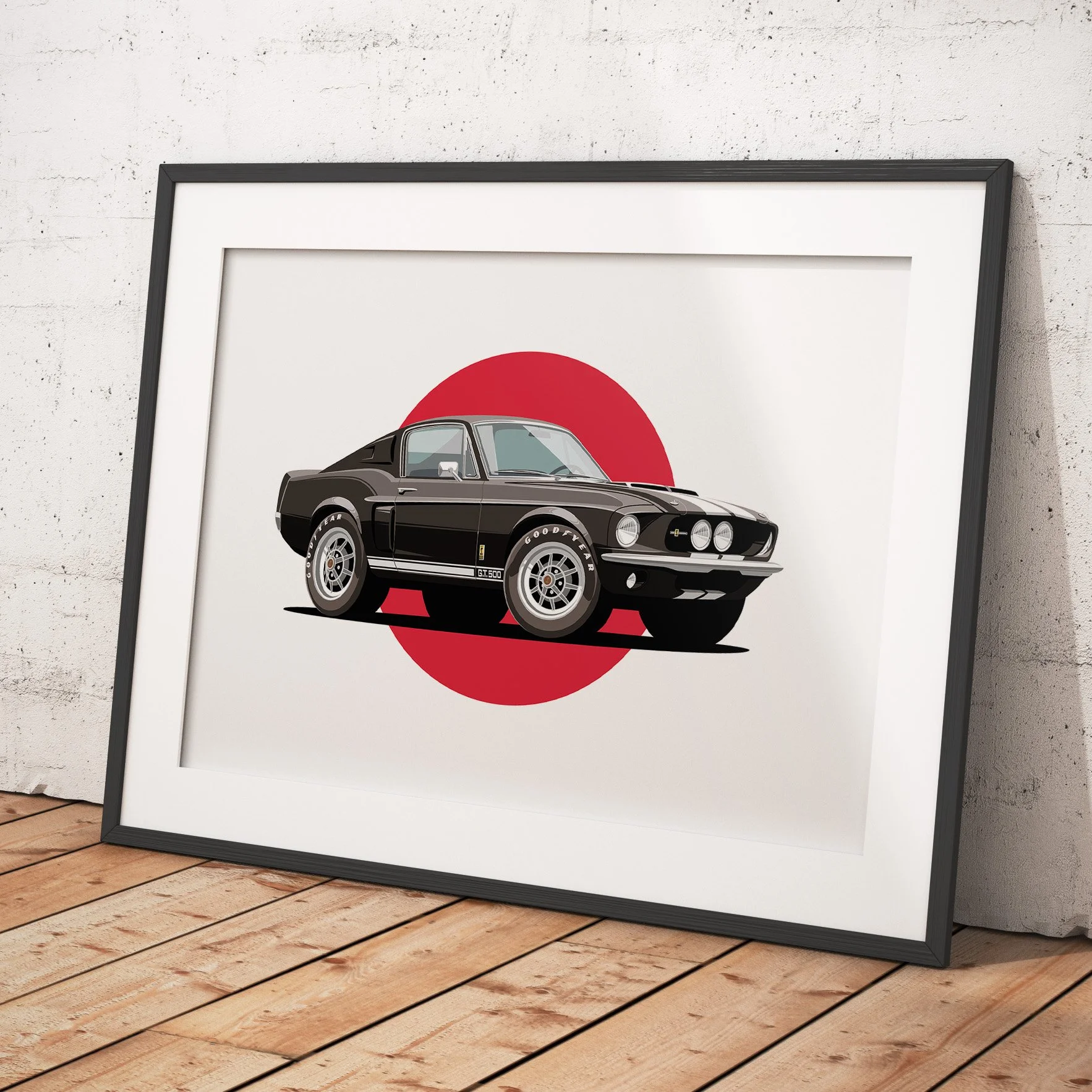 Ford Shelby Mustang open edition muscle car artwork print
